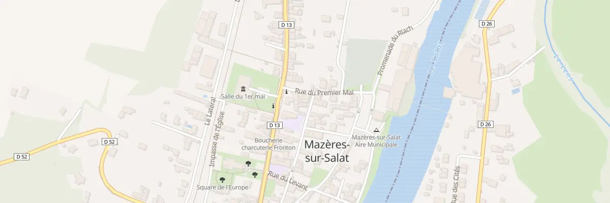 Plan du 13 Rue des Figuiers à Mazères-sur-Salat