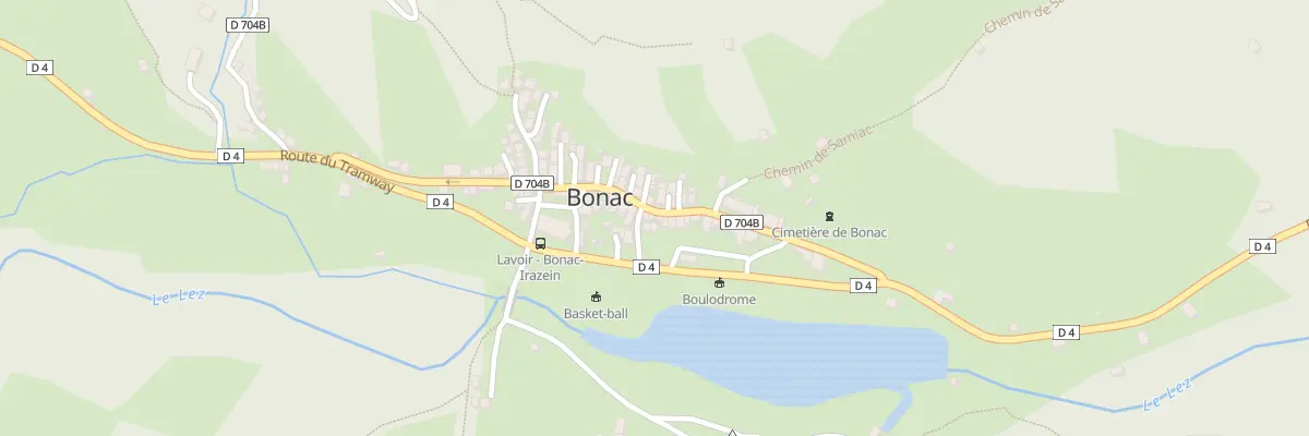 Plan du 51 Bonac Village à Bonac-Irazein