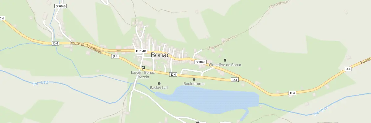 Plan du 54 Bonac Village à Bonac-Irazein