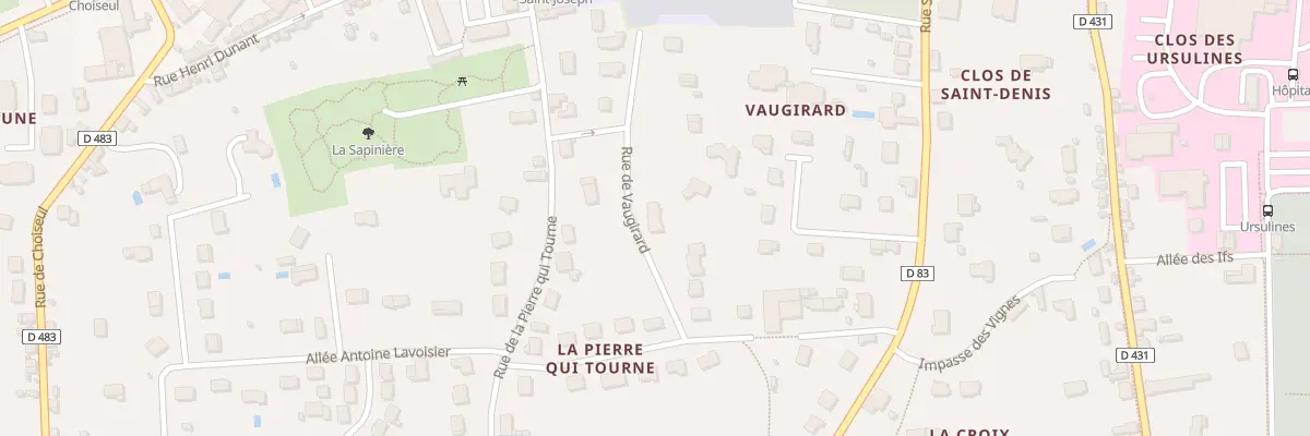 Plan du 4T Rue de Vaugirard à Amboise