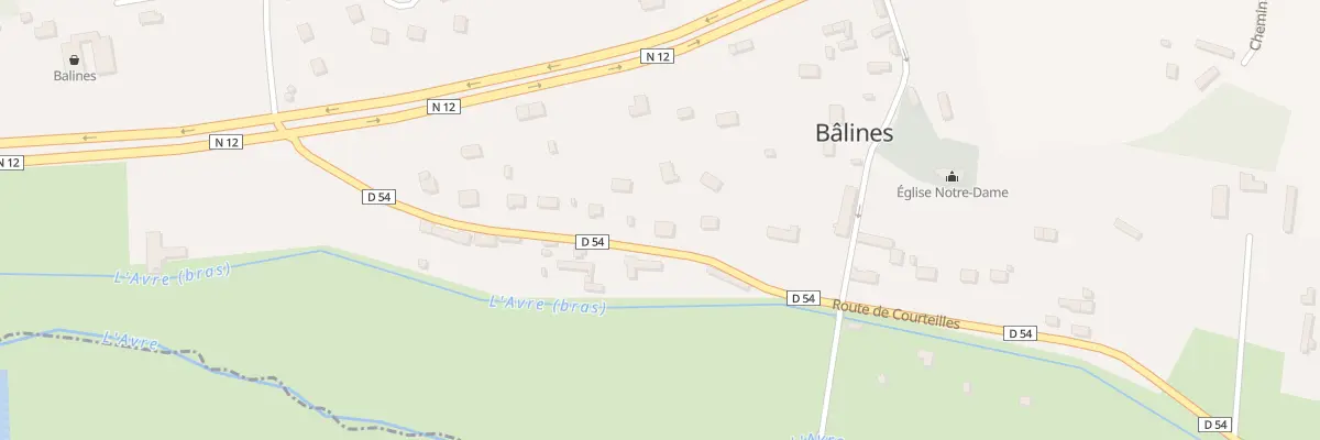 Plan du 16 Rte de Courteilles à Bâlines