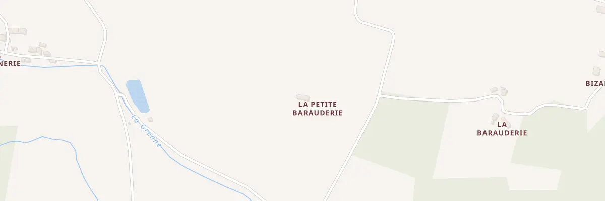 Plan du 166 La Petite Barauderie à Boursay