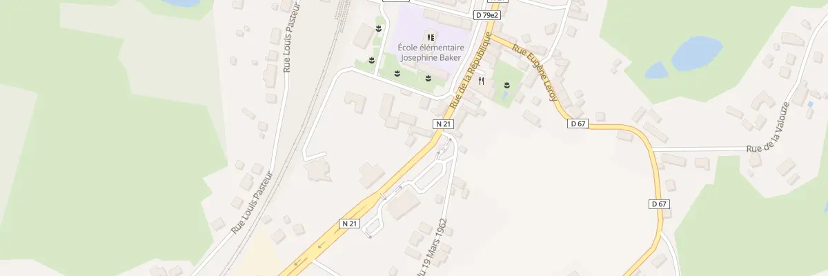 Plan du 7 Rue de la République à La Coquille