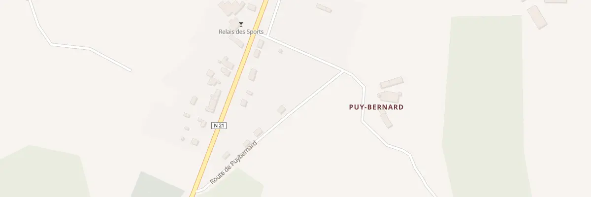 Plan du 9000 Le Bourg Est à Firbeix