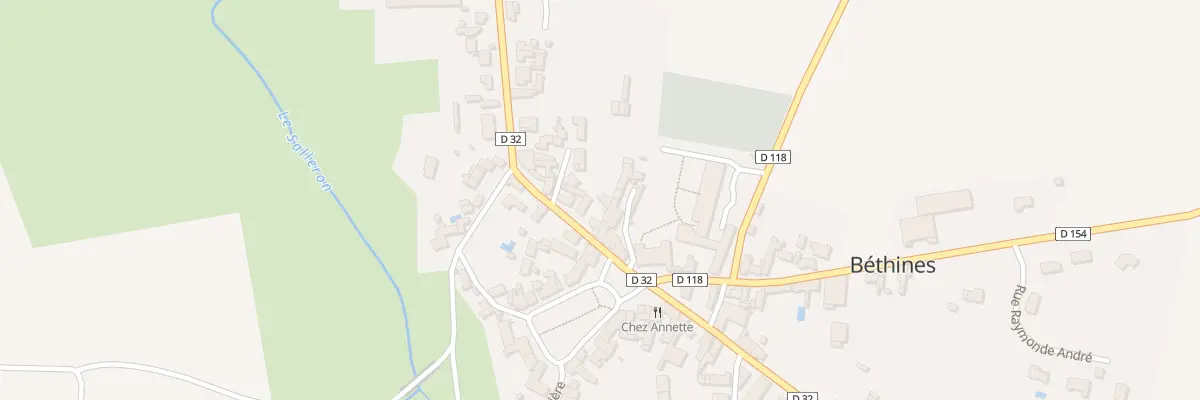 Plan du 2 Rue du Salleron à Béthines