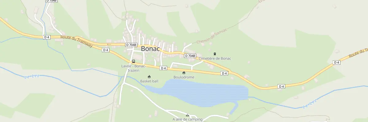 Plan du 58 Bonac Village à Bonac-Irazein