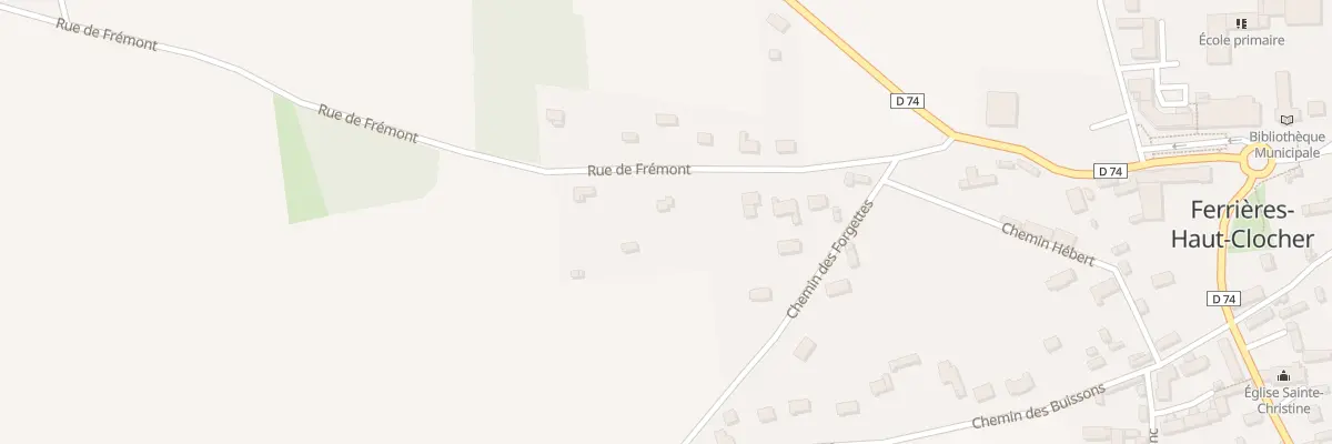 Plan du 11 Rue de Fremont à Ferrières-Haut-Clocher
