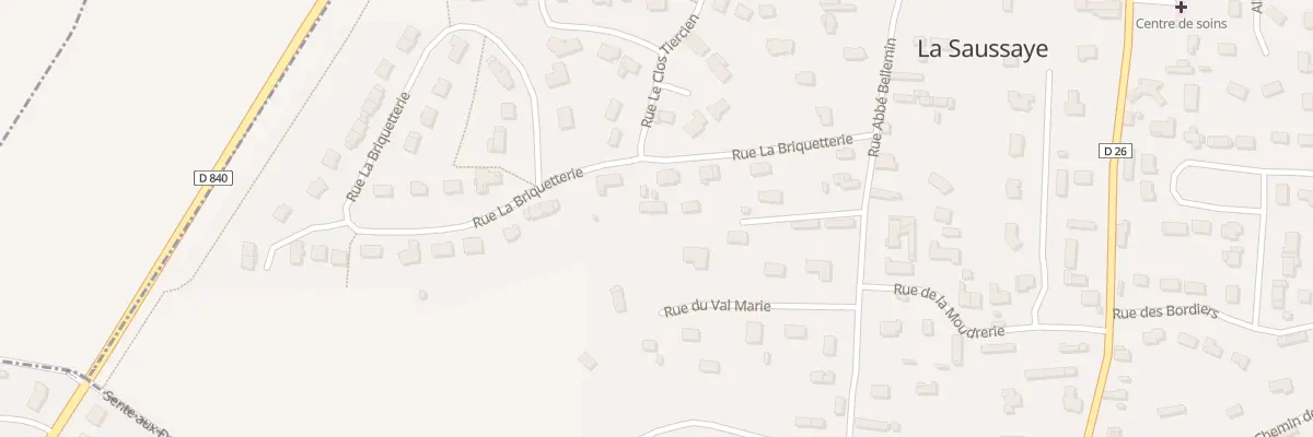 Plan du 10 Rue du Val Marie à La Saussaye