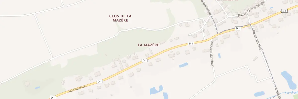 Plan du 12 Rue de Poce sur Cisse à Nazelles-Négron