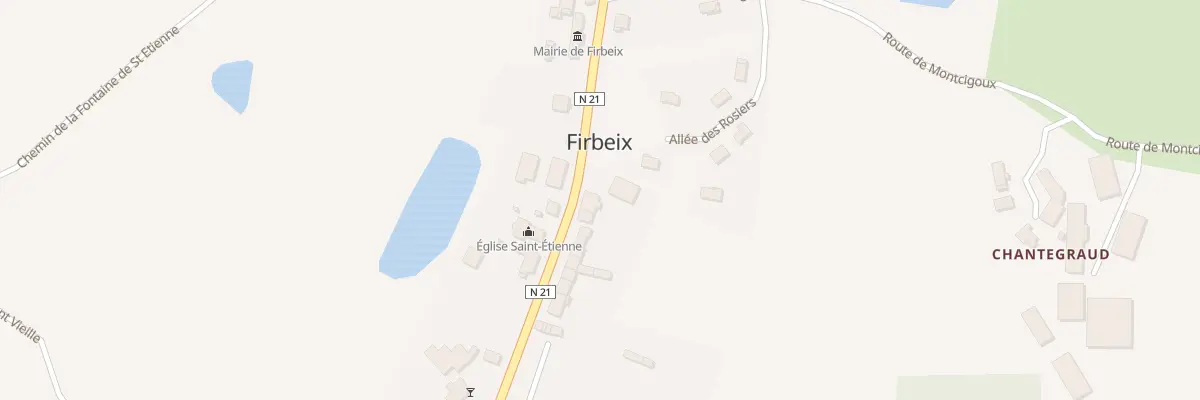 Plan du 30 Le Bourg Est à Firbeix