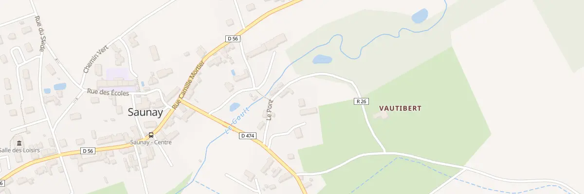 Plan du 86 Le Bourg à Saunay