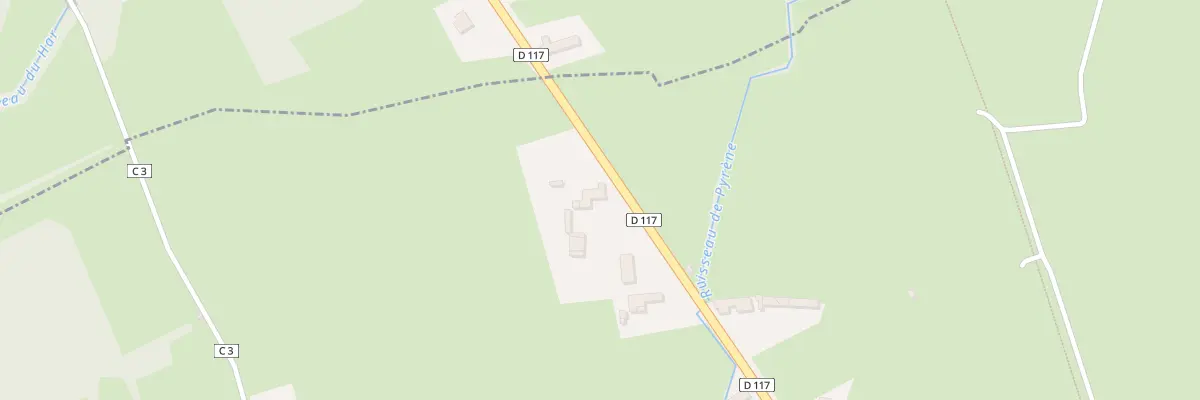 Plan du 2 Rte Rd 117 à Castagnède