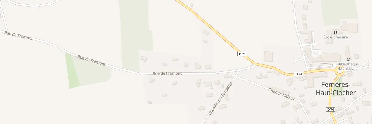 Plan du 6 Rue de Fremont à Ferrières-Haut-Clocher