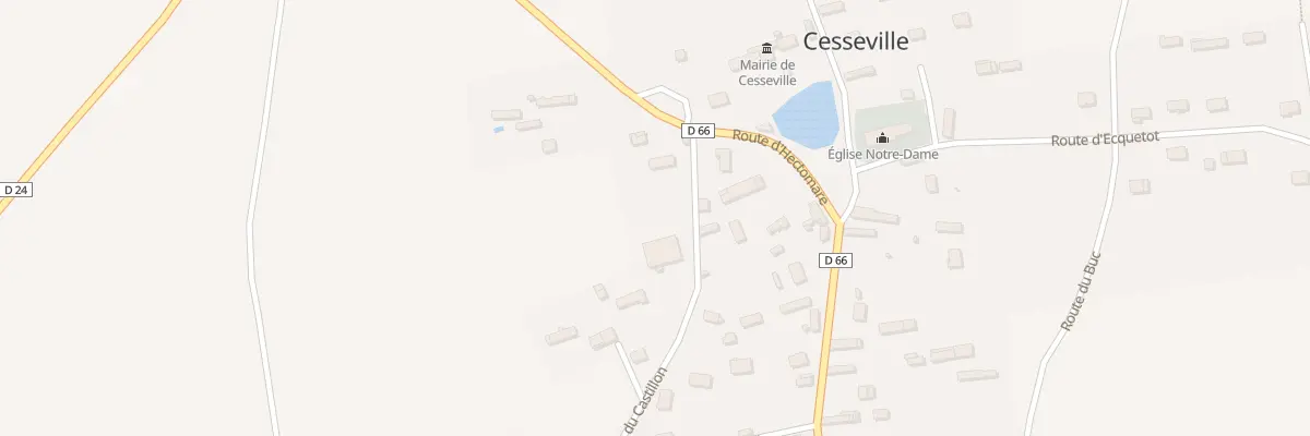 Plan du 1 Rte du Castillon à Cesseville