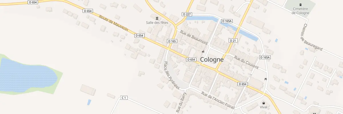Plan du 23 Rue Camille Catalan à Cologne
