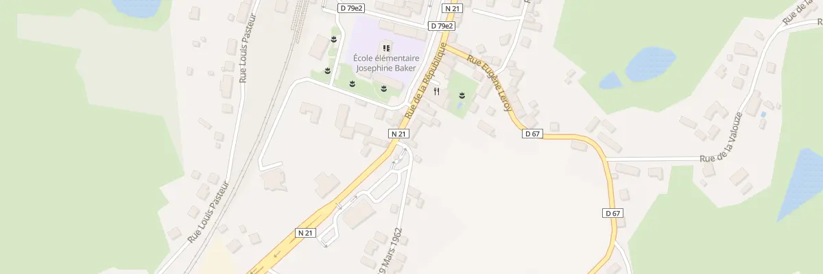 Plan du 6 Rue de la République à La Coquille
