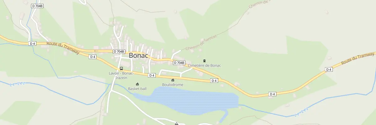 Plan du 61 Bonac Village à Bonac-Irazein
