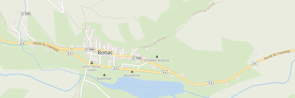 Plan du 7 Bonac Village à Bonac-Irazein