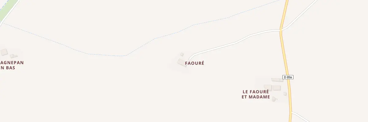 Plan du 111 Le Faoure et Madame à Brignemont