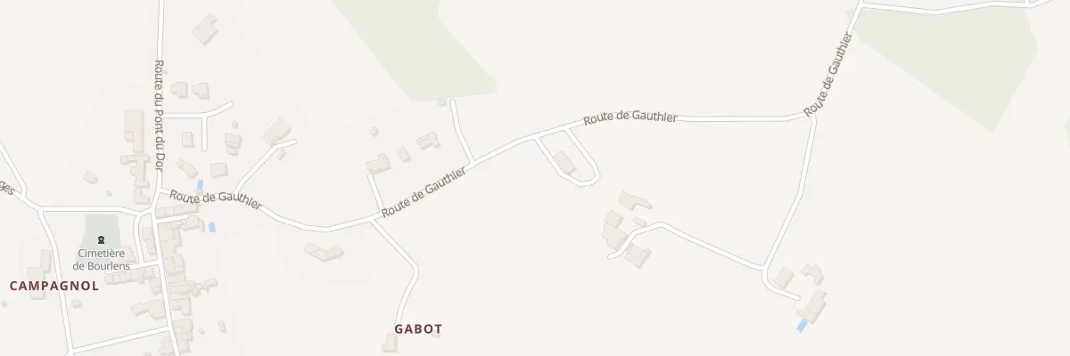 Plan du 176 Gabot à Bourlens