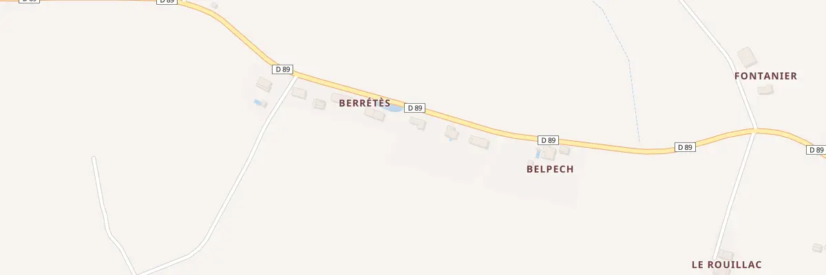 Plan du 9001 Soureillan de Berretes à Brignemont