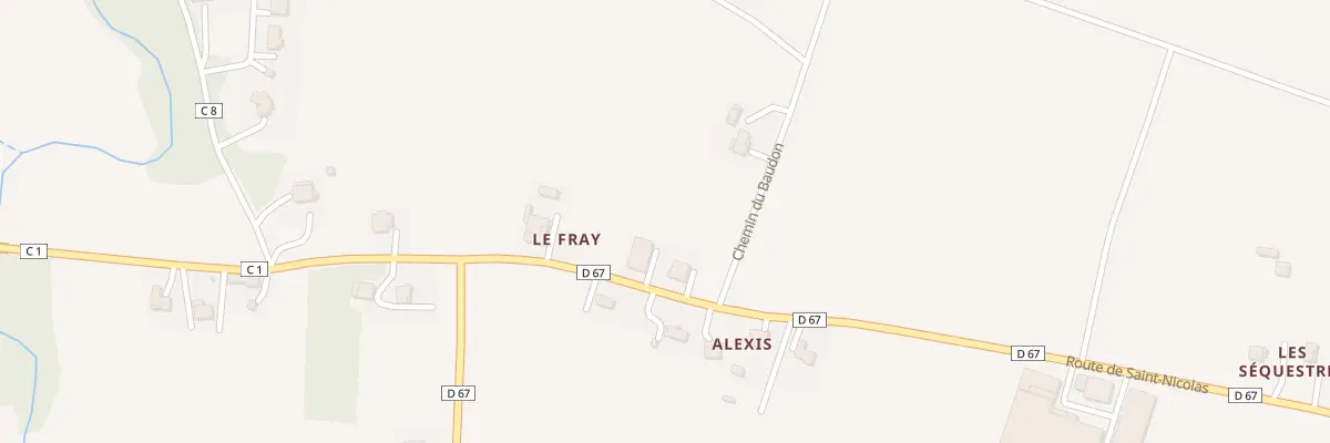 Plan du 5043 Le Fray à Merles