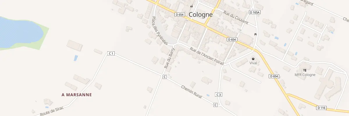 Plan du 3 Rue du Barry à Cologne
