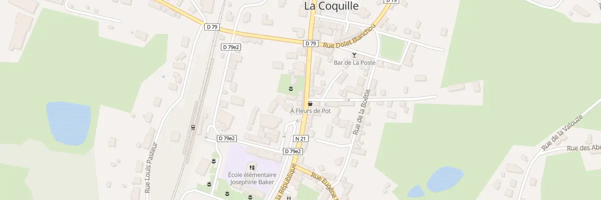 Plan du 35 Rue de la République à La Coquille