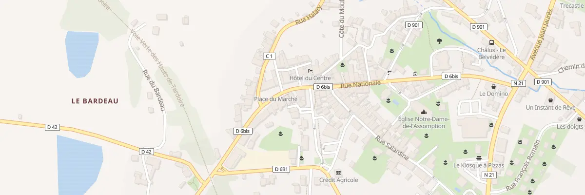 Plan du 5353 Rue du Marché à Châlus