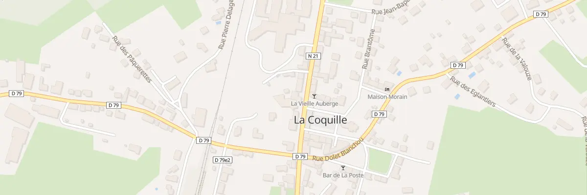Plan du 55 Rue de la République à La Coquille