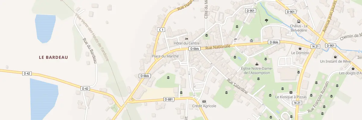Plan du 2 Pl Jacques Garaboeuf à Châlus
