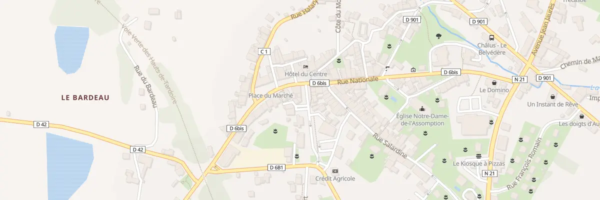 Plan du 6 Av du 19 Mars 1962 à Châlus