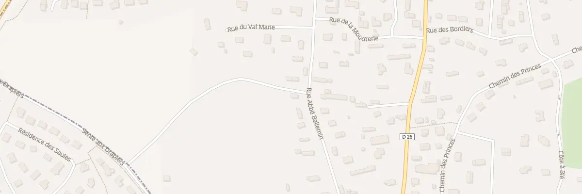 Plan du 54 Rue Abbé Bellemin à La Saussaye