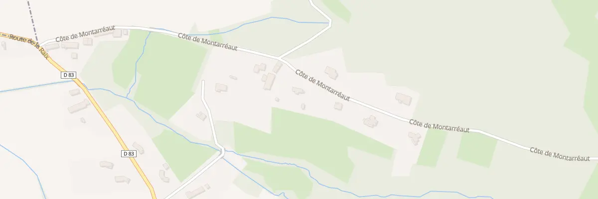 Plan du 16 Cote de Montarreaut à Touille