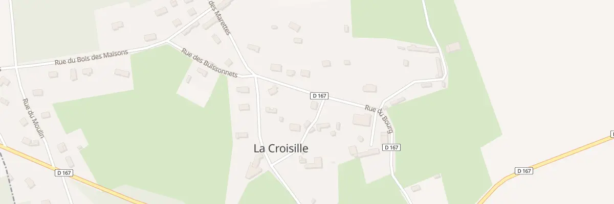 Plan du 14 Rue du Bourg à La Croisille