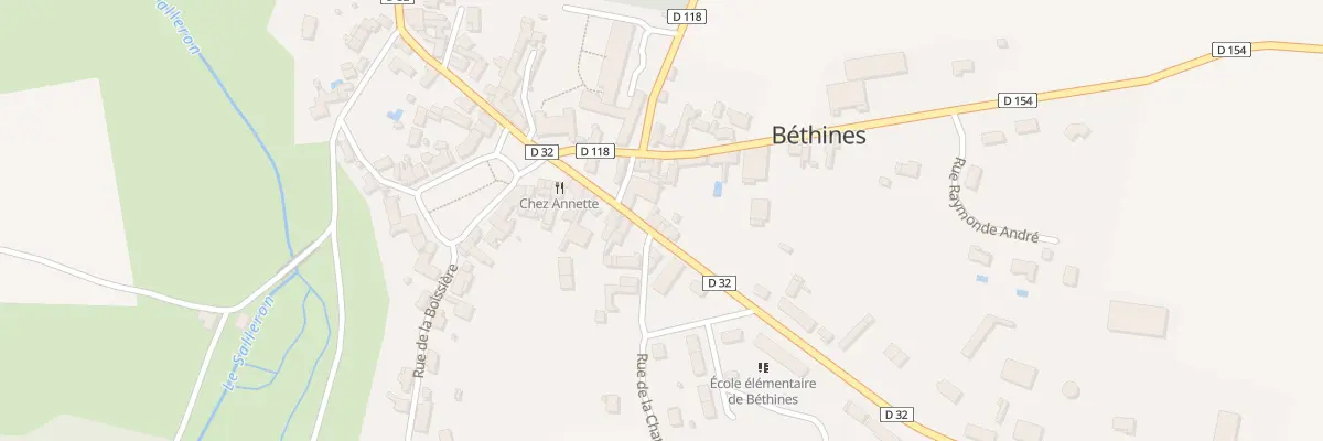 Plan du 7 Rue de la Fontaine à Béthines