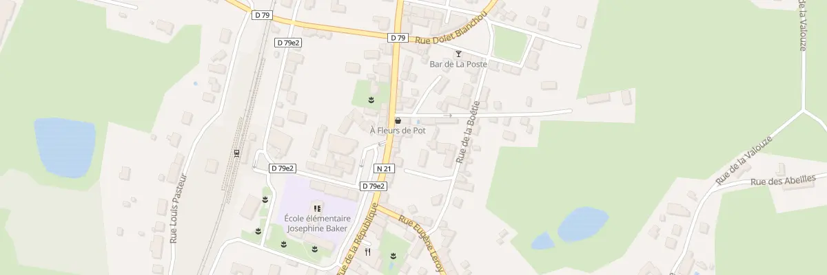 Plan du 36 Rue de la République à La Coquille