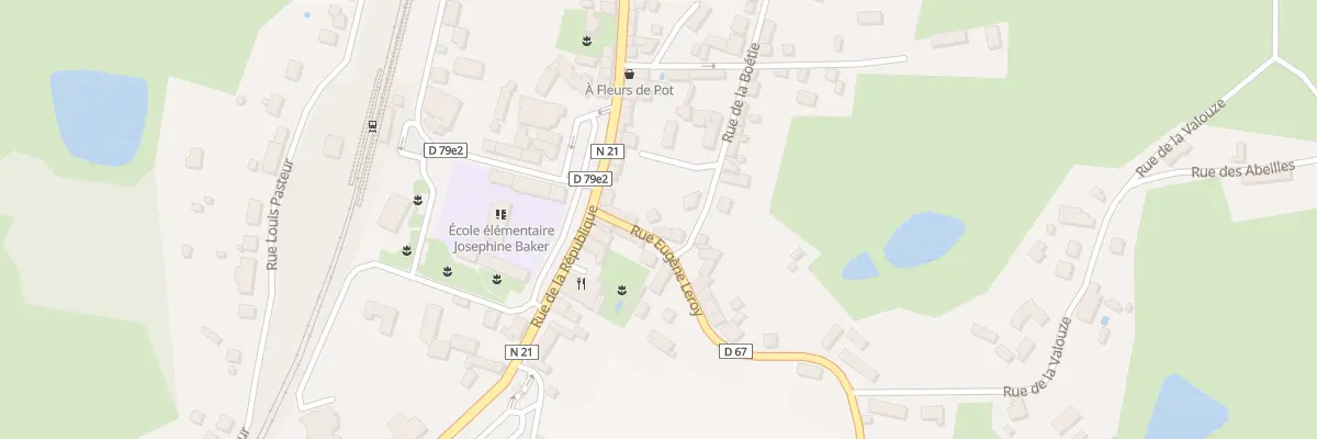 Plan du 3 Rue Eugene Le Roy à La Coquille
