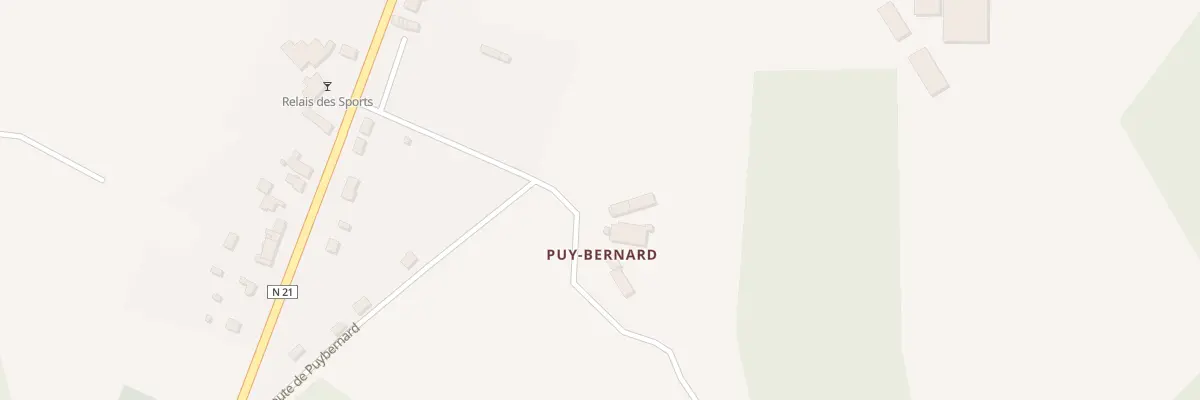 Plan du 24 Puy Bernard à Firbeix