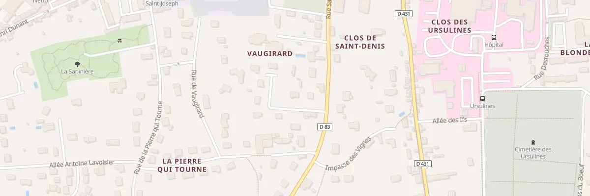 Plan du 1 Rue Clos de Vaugirard à Amboise