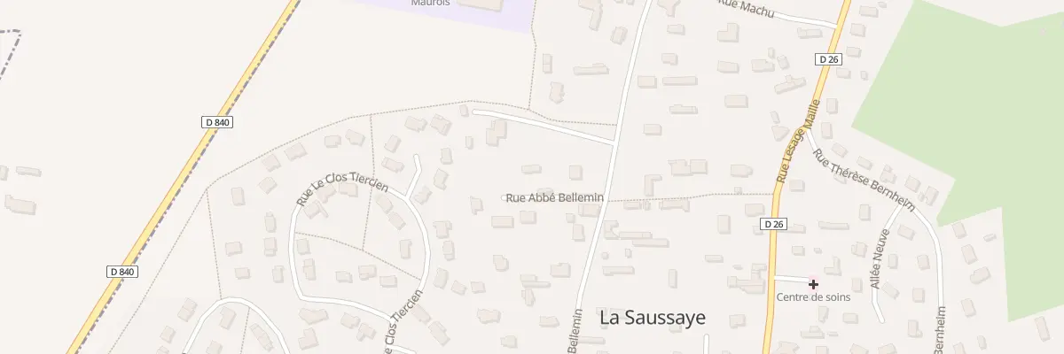 Plan du 22B Rue Abbé Bellemin à La Saussaye