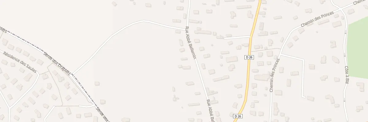 Plan du 60 Rue Abbé Bellemin à La Saussaye