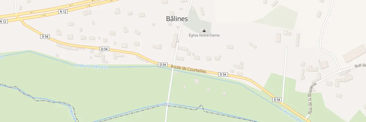 Plan du 20 Rte de Courteilles à Bâlines