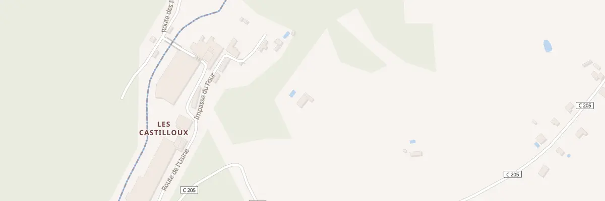 Plan du 1 Les Castilloux à Nanthiat