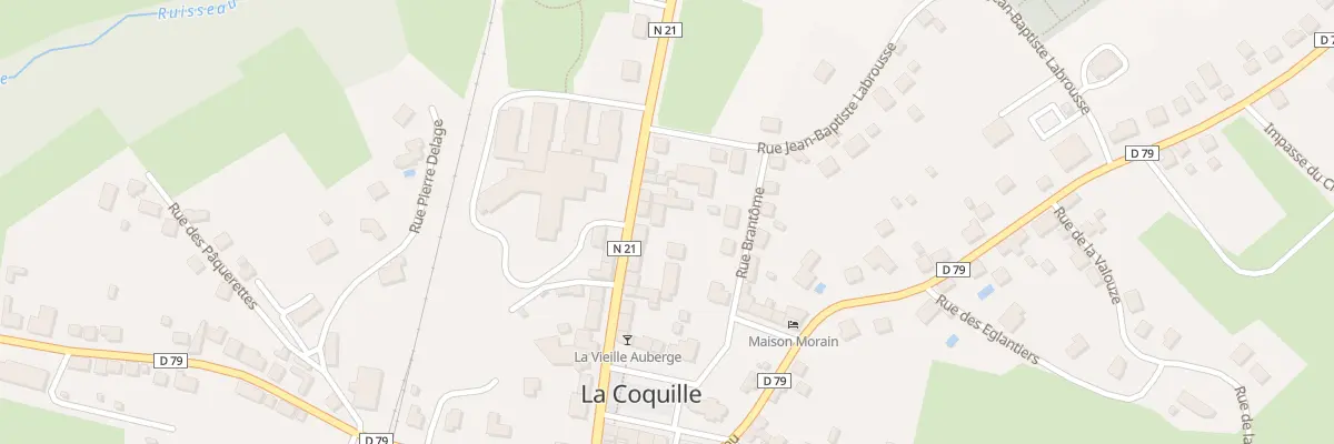 Plan du 84 Rue de la République à La Coquille