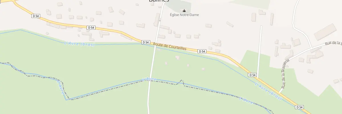 Plan du 21 Rte de Courteilles à Bâlines