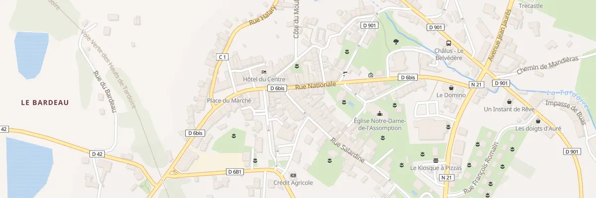 Plan du 3 Rue Salardine à Châlus