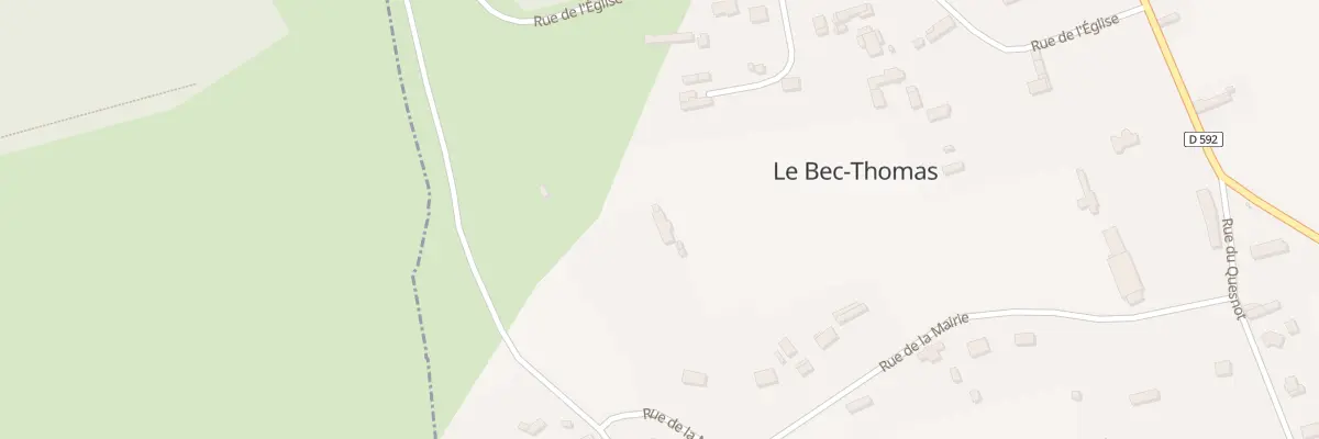 Plan du 2 Rue de l’Eglise au Bec-Thomas