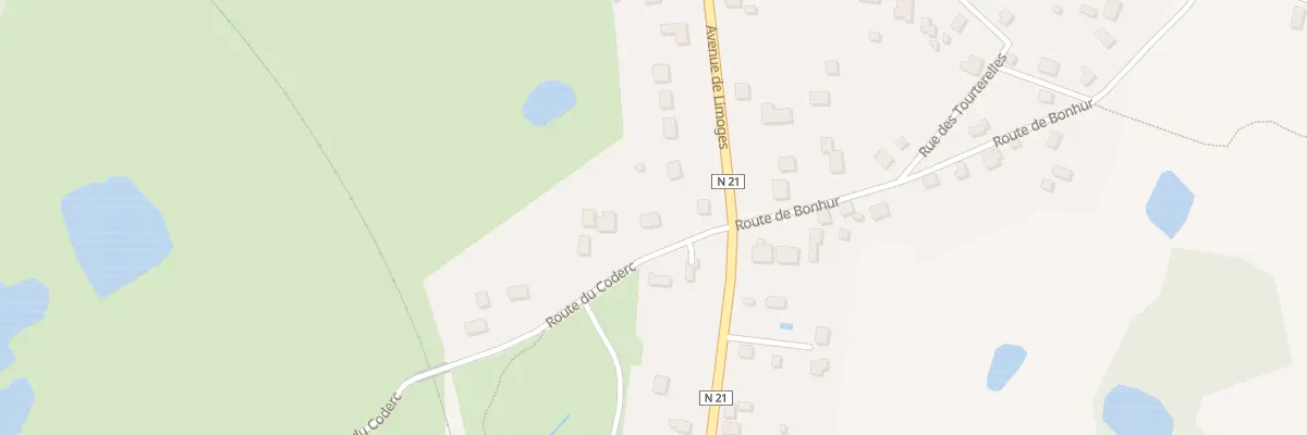 Plan du 6 Rte du Coderc à La Coquille