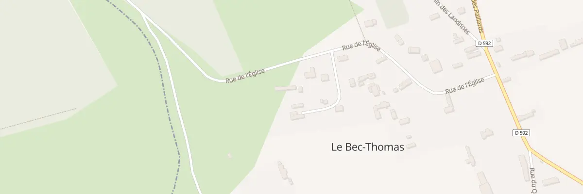 Plan du 4 Rue de l’Eglise au Bec-Thomas